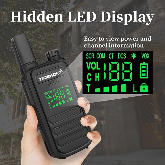 TIDRADIO TD-M11 Waterproof Walkie Talkies for Adults,Wireless Programming,Emergency NOAA Weather Radio,Frequency Copy,Long Range Two Way Radios with 6 Way Gang Charger,for School Church Business-6Pack