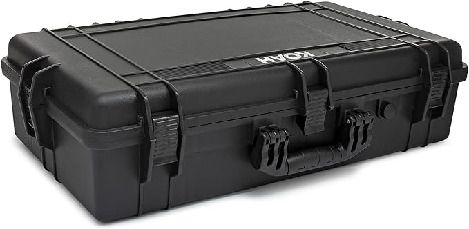 Koah Weatherproof Hard Case with Customizable Foam (28.3" x 16.9" x 7.0" Inch outer, 25.4" x 13.7" x 6.4" inner)
