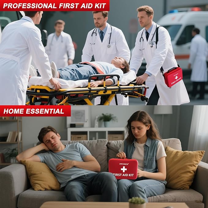 426 Piece First Aid Kit, Waterproof Compact Portable Hard Case Emergency Medical Kit for Home, Car, Travel, Businesses, Office, Hiking, Vehicle, Boat - Outdoor Survival Kit