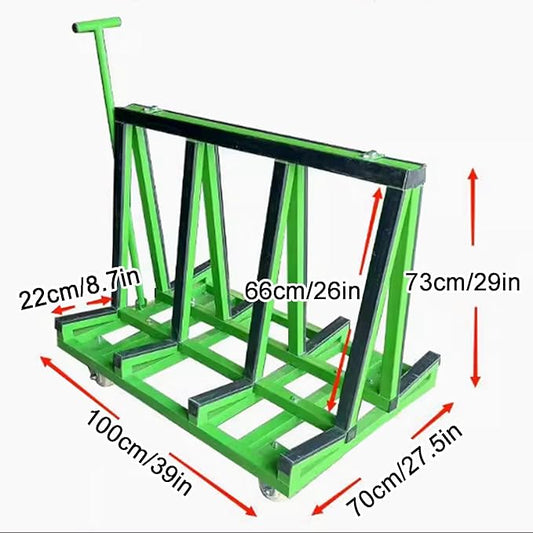Heavy Duty Drywall Cart, Double Sided A-Frame Rack for Transporting Plywood, Sheetrock, and Glass Panels