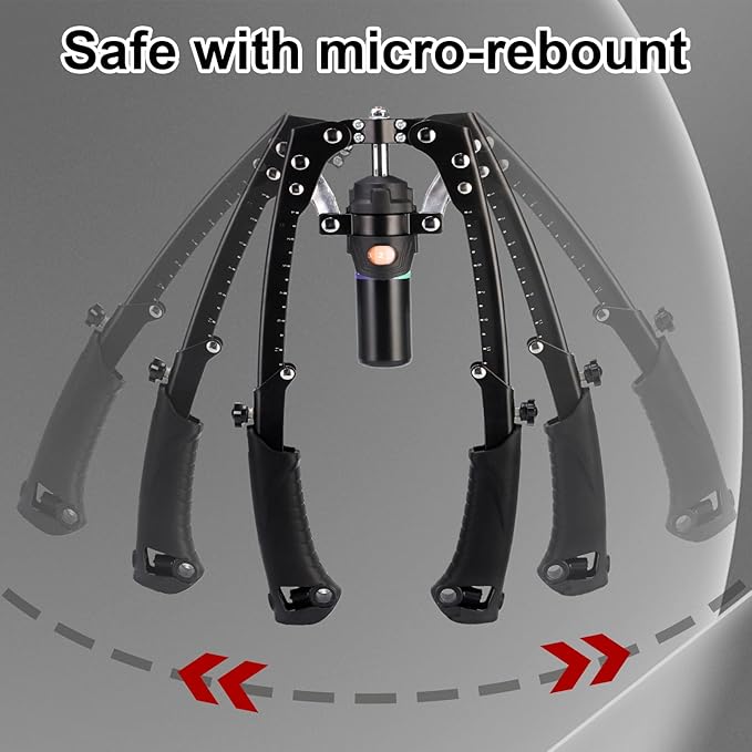 2025 New All-in-One Adjustable Hydraulic Power Chest Press Machine, Chest Expander & Forearm Strengthener, for Upper Body & ABS Fitness (Without Wheels)