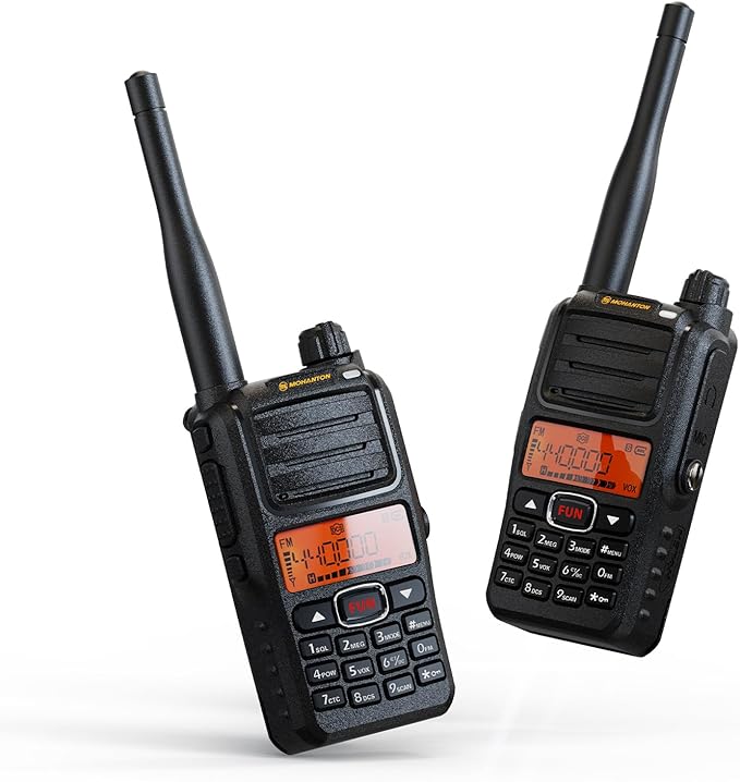 HA-25D FRS Two-Way Radios: 160-Hour Endurance Walkie Talkie, 35-Mile Long Range Walkie Talkies, VOX, Group, Squelch Level Selectable Radios for Adult, 2Pack