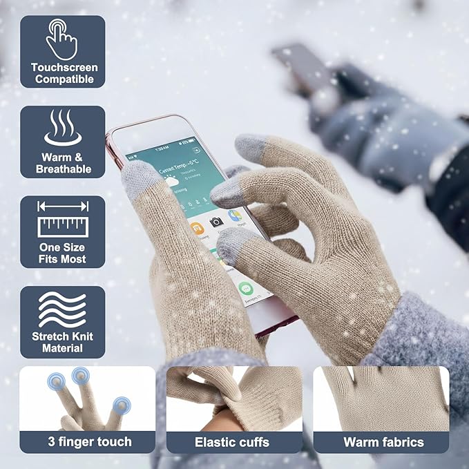 300 Pcs Homeless Care Package Supplies Bulk Winter Emergency Blankets Beanies Hat Gloves Scarves Socks Drawstring Bags for Men Women Cold Weather Camping Outdoor Survival Kit (6 Colors)