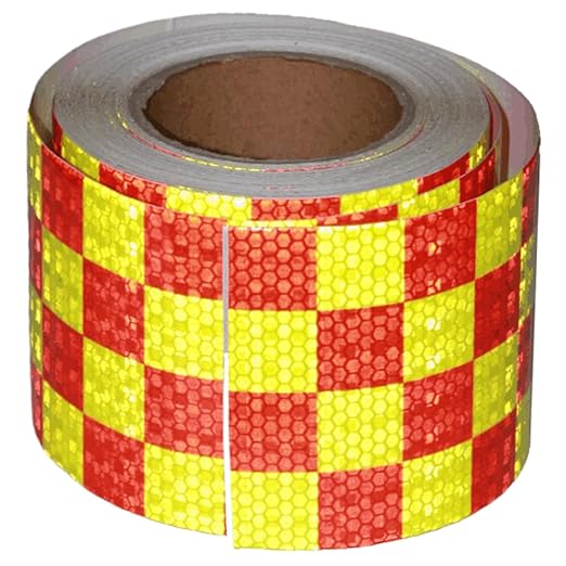 Reflective Tape 4 Inch x 68 Feet, Outdoor Waterproof High Visibility Adhesive Stickers, HGH Intensity Strips for Vehicles