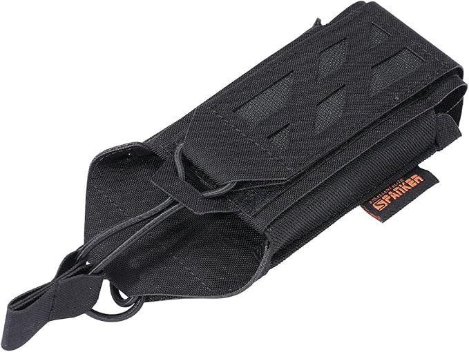EXCELLENT ELITE SPANKER Tactical Universal Radio Holster Holder Molle Radio Pouch Adjustable for Duty Belt,Vest for Two Ways Walkie Talkie