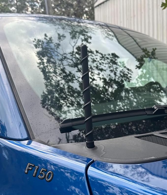 7 Inches Short Antenna for Truck Rubber Replacement Antenna for Ford F150 2009-2025 & Bronco 2021-2025, Ford F150 Accessories, Internal Copper Coil for Enhanced AM/FM Reception