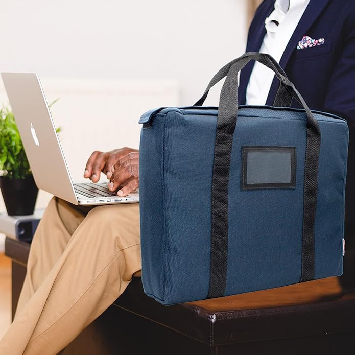 Fire Resistant and Water Repellent Briefcase Document Bag, 18 x 14 x 4 Inch