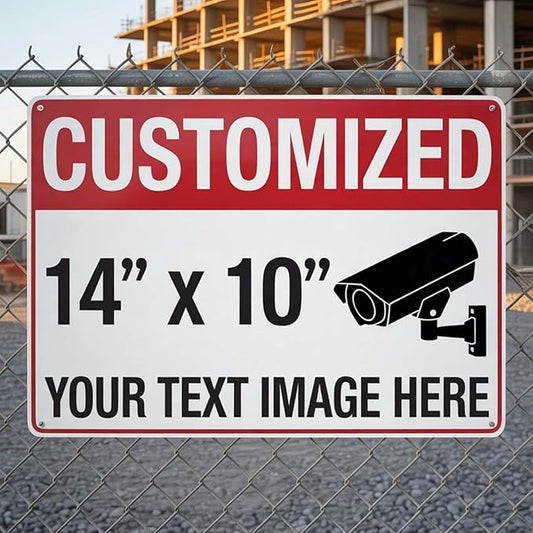 Custom Metal Sign, 14x10 Inches Reflective Option, .040 Aluminum, UV Protected, Waterproof, Easy to Mount