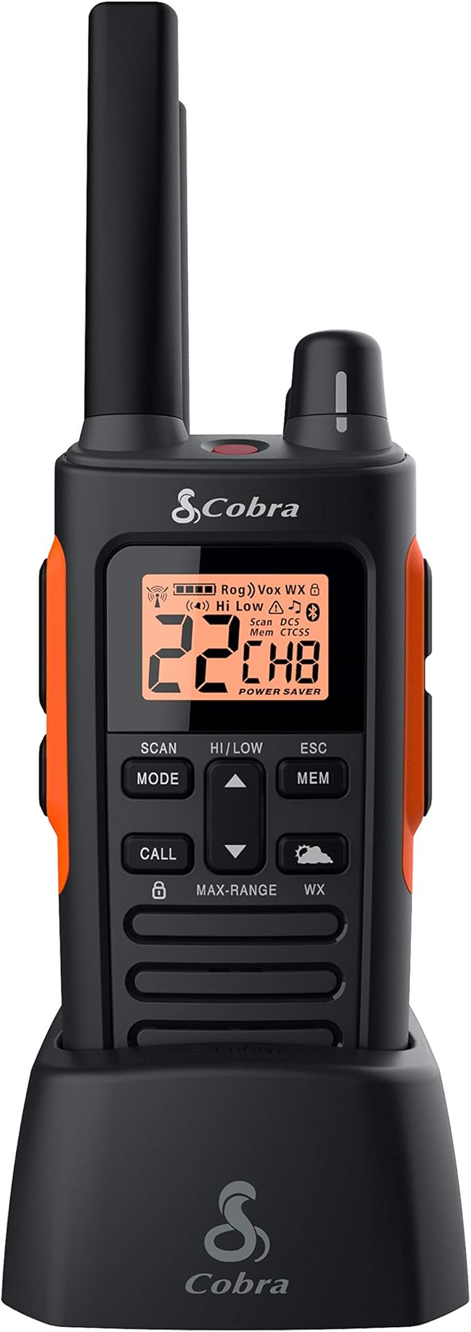 Cobra RX680 2 Watt Rugged Walkie Talkies - ( 2 Pack ) & HHRT50 Road Trip Cb Radio - Emergency Radio, Travel Essentials, 2-Way Handheld Black Radio with Rooftop Magnet Mount Antenna