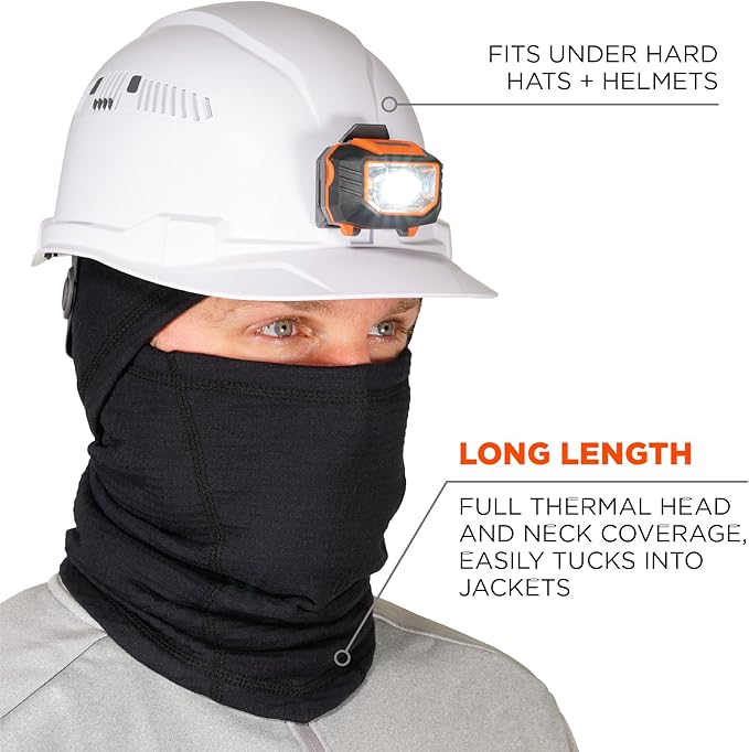 Winter Balaclava, Fire Resistant, FR Compliant-Meets ASTM F1506 & NFPA 2112, Ergodyne N-Ferno 6847