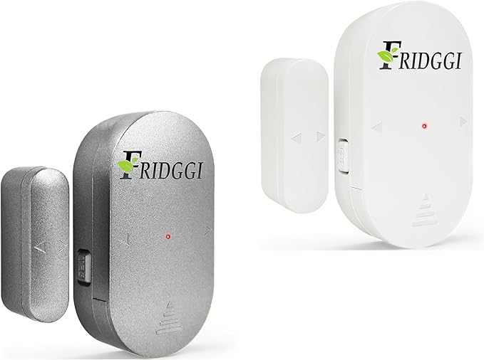 Freezer & Fridge Door Alarm with Delay When Left Open, 60sec, 120sec, 180sec Reminders, Refrigerator Door Ajar Chime (Pack 2)