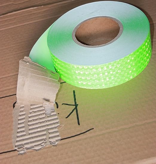 Green Reflective Tape Outdoor Waterproof 2 inch Wide for Truck, High Visibility Safety Warning Adhesive Stickers Strips (166 feet)