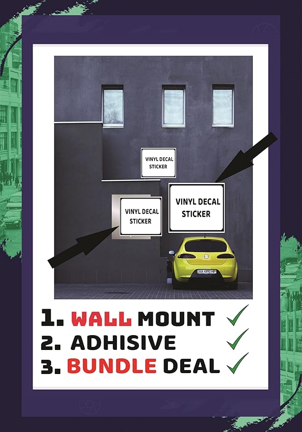 Vinyl Stickers - Bundle - Safety and Warning & Warehouse Signs Stickers - Maximum Capacity Sign - 3 Pack (10" x 7")