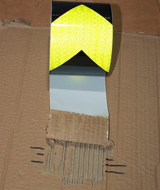 Industrial Reflective Tape 3 inch Wide for Automobile, Outdoor Waterproof High Visibility Safety Warning Adhesive Strips (166 feet)