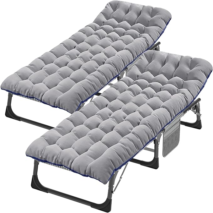 ABORON Heavy-Duty Folding Guest Bed for Adults, 500lb Capacity, Portable Extra Cot with 1218D Double Layer, Ideal for Indoor Guest Stays & Temporary Home Use
