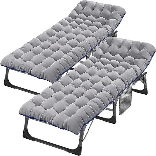 ABORON Heavy-Duty Folding Guest Bed for Adults, 500lb Capacity, Portable Extra Cot with 1218D Double Layer, Ideal for Indoor Guest Stays & Temporary Home Use