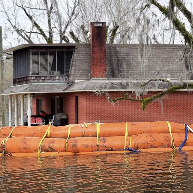 PVC Water Filled Flood Control Barrier Anti Flood Hose Flood Barrier Tube，Instead of Sandbags(400"x35.4")