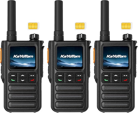 Lifetime Free Rapid GPS Unlimited Range Global Walkie Talkies – Long Range Two Way Radio, IP65 Waterproof, AI Noise Cancellation for Nationwide Outdoor, Logistics, Road Trips & Family (3-Pack)