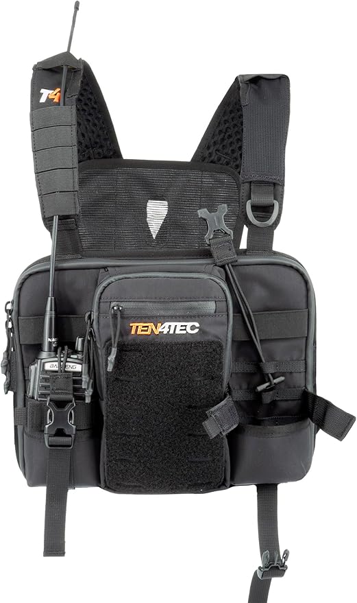 Double Radio Harness for Outdoor Technicians, Wildland Firefighters, Search & Rescue, & Riggers