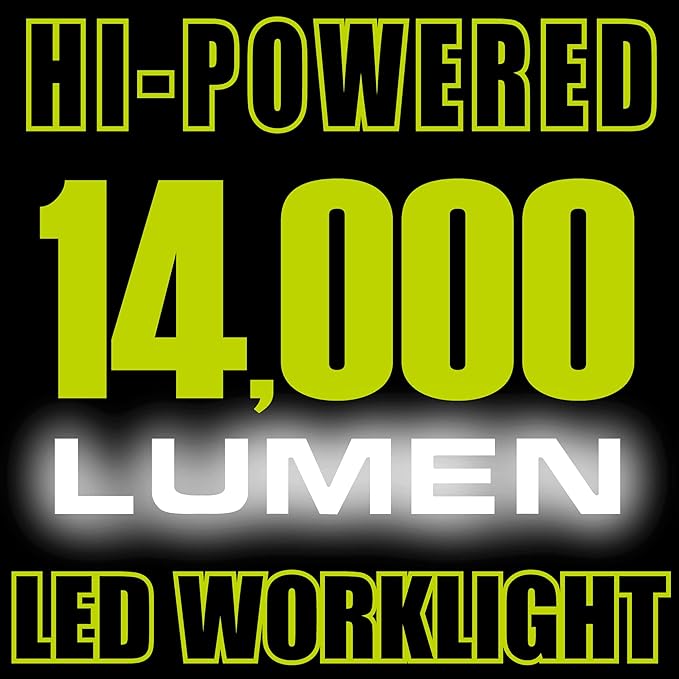 PowerSmith PWLD140T 14,000 Lumen Tripod LED Work Light with All Metal 60 in. Telescoping Tripod Stand
