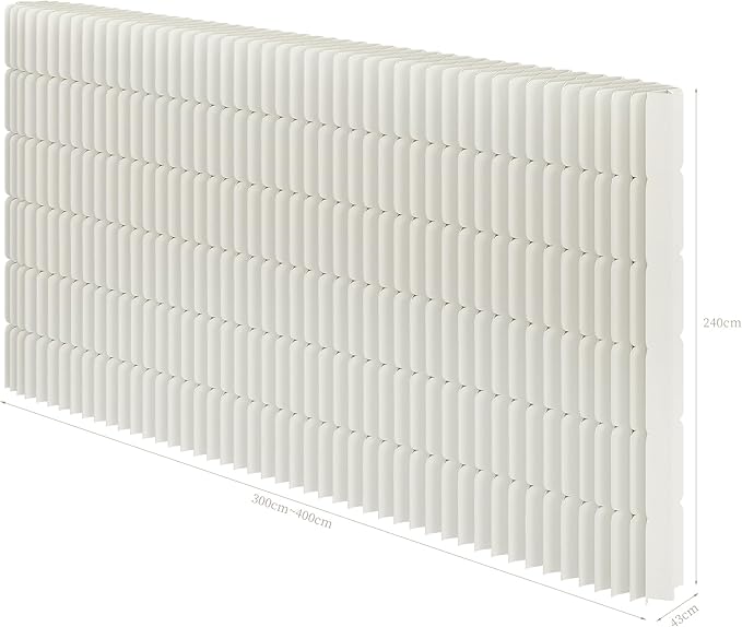 Foldable Room Divider Privacy Screens Movable Temporary Wall Space Partition, 5.91~7.87 FT Tall, 6.56~16.4 FT Width, Choice of Various Sizes and Styles