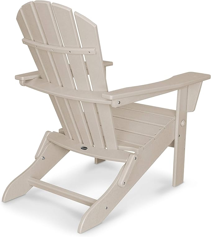 POLYWOOD® Palm Coast Folding Adirondack in Sand