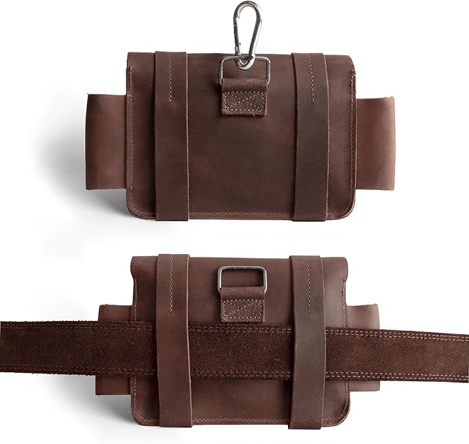Hide & Drink, Empty First Aid Bag, Mini Medical Storage Pouch, Rectangular Bag for Survival Kit, Full Grain Leather, Handmade