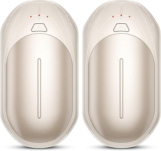 AI Hand Warmers Rechargeable 2 Pack, AI Smart Chips Electric Hand Warmers, 20Hrs Long Safe Heat, Portable Pocket Heater, Gifts for Christmas, Outdoor, Hunting, Golf, Camping Accessories