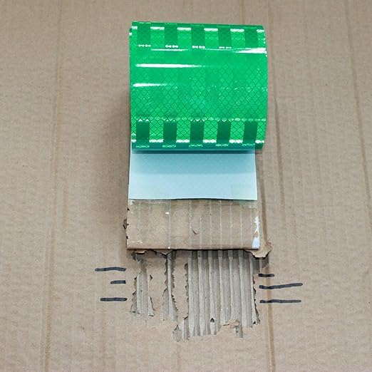 Non Fading Green Reflective Tape Outdoor Waterproof 4 inch, High Visibility Warning Industrial Marking Tape, Safety Stickers (11 feet)