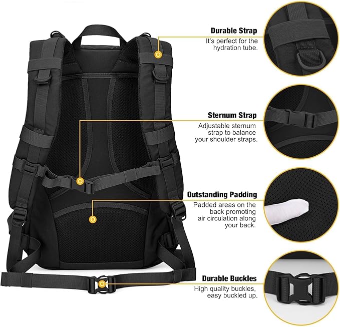 Mardingtop Small Tactical Backpack,Molle Hiking Backpack for Backpacking,Cycling and Biking,15L/25L Backpack