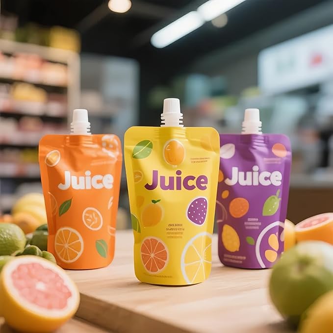 Custom Print Reusable Drink Bags(Min order 1000 pcs), Personalized Drink Pouches, Stand up Spout Plastic Flask Pouch for Juice Milk Brewing Storaging Liquid Packaging（Exclude Shipping Fee）