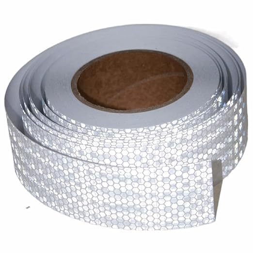 White Reflective Tape 2 inch Wide for Cars, Outdoor Waterproof High Visibility Safety Warning Reflector Sticker Strips (68 feet)