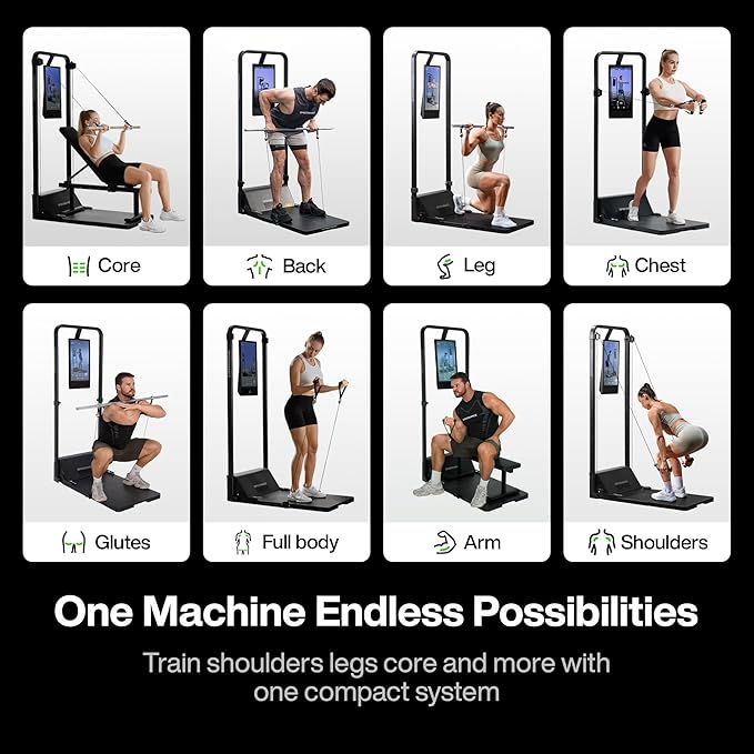Speediance Home Gym, Smart AI-Powered Multi-Functional Smith Machine for Full Body Strength Training, All-in-one Gym Equipment, Digital Weight System, Workout Station, Squat Rack, Gym Monster 2
