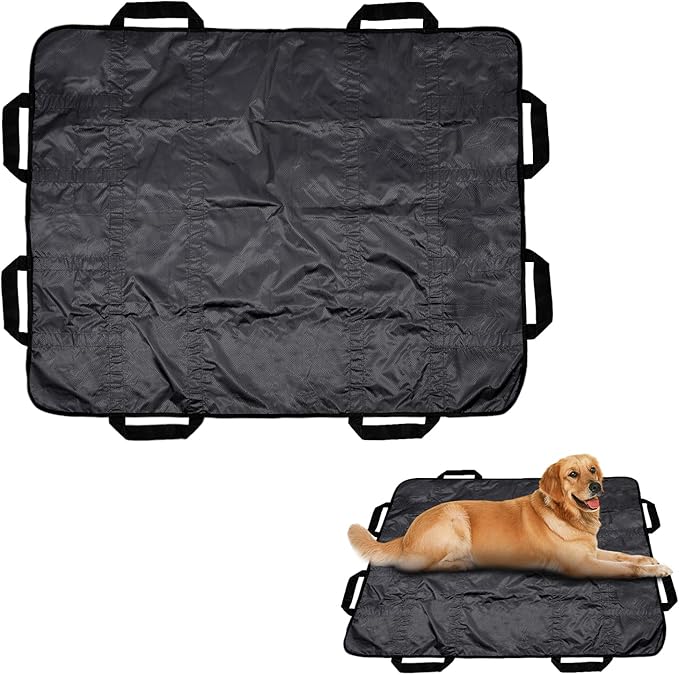 Dog Stretcher for Large Dogs, Dog Stretcher, Portable Stretcher, Emergency Animal Carrier Capable of Holding up to 300 pounds with 8 Handles(Gray)