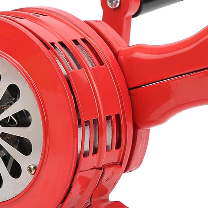 Hand Crank Siren, 120DB Loud Manual Operated Metal Alarm with Portable Hand Held Design, for Factories Schools Troops Emergency Safety