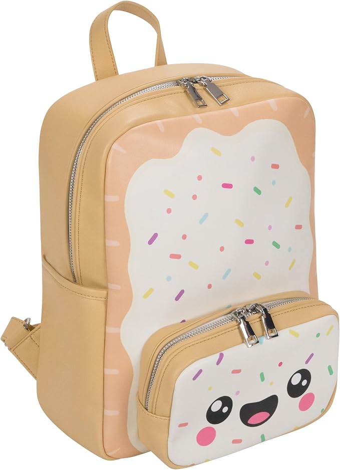 Kawaii Poptart Backpack Purse | Women and Kids Fashion Backpack Purse | Faux Leather