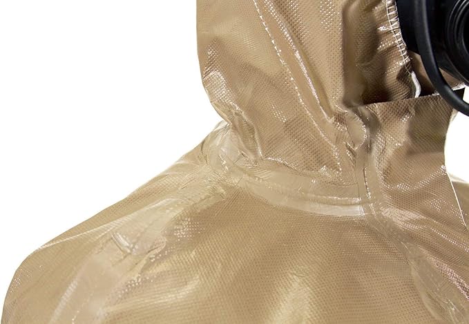 MIRA SAFETY Suit Disposable Protective Coverall with Hood and Elastic Cuff