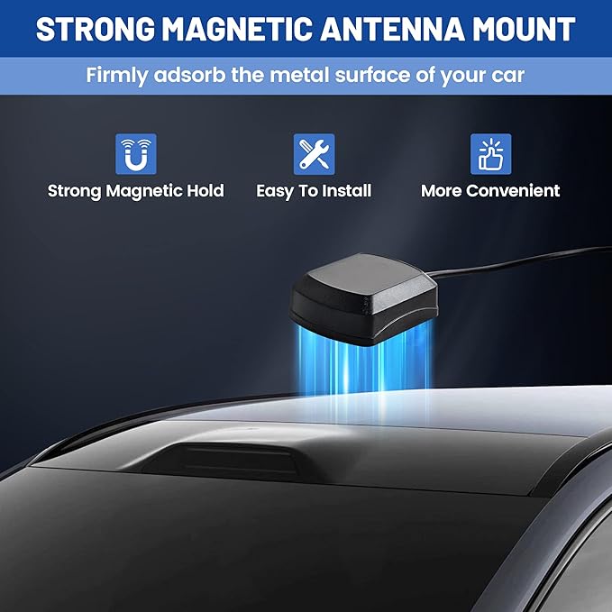 Anina 23FT Sirius XM Radio Antenna with Magnetic Compatible with All Sirius and XM Satellite Radio Receiver, GPS Antenna
