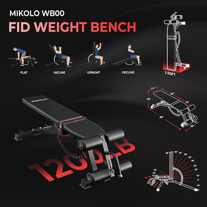 Mikolo Power Cage, 2000LB Power Rack with Independent Dual Pulley System, Multi-Function Home Gym Workout Machine for Cable Crossover