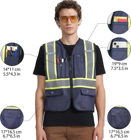 A-KSAFETY Custom High Visibility Reflective Safety Vest with logo
