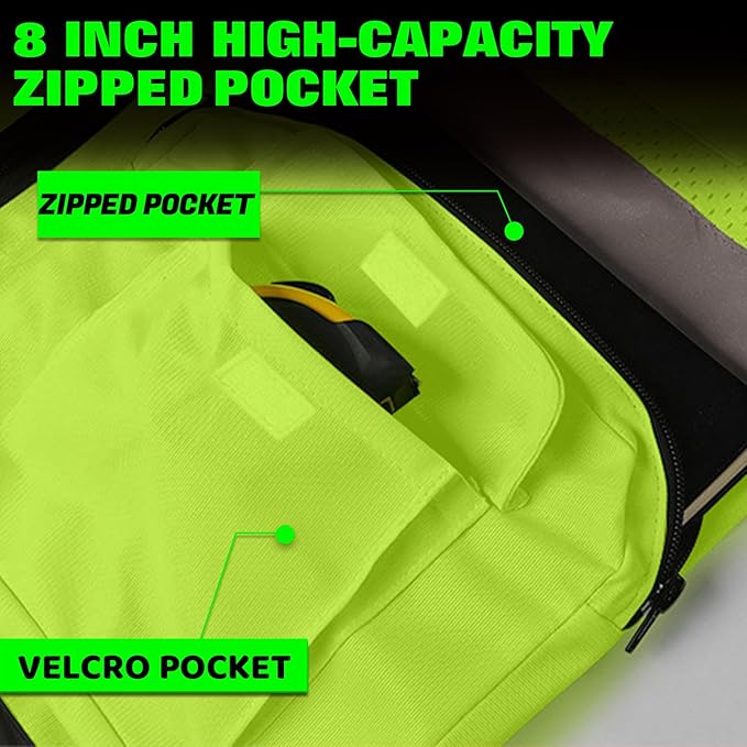 BeautyWill 10 Pack Custom Logo Safety Vest ANSI Class 2 High Visibility Reflective Vest Personalized Construction Vest Bulk