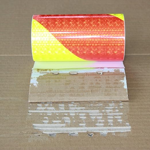Reflective Tape 6 inch Wide, Outdoor Waterproof Hazard Conspicuity Safety Warning Industrial Marking Tape (11 feet)
