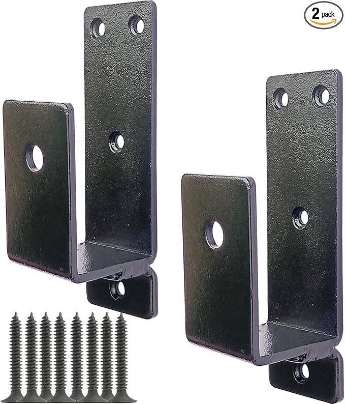 2x4 Door Barricade Brackets. Upgrade Door Barricade Security Bar Provide Our Home Under The Safety Environment. Door Metal Bar Bracket for Your Home, Garages, Basements, Sheds, Warehouses, Backyards.