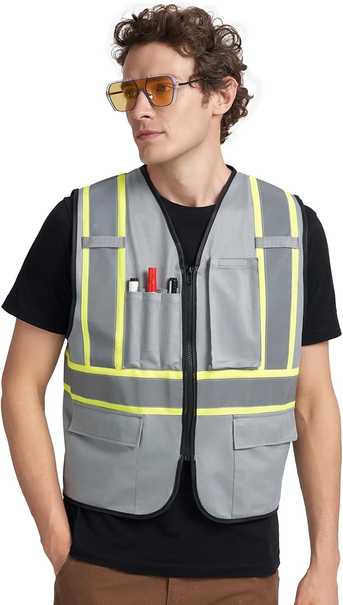 A-KSAFETY Custom High Visibility Reflective Safety Vest with logo