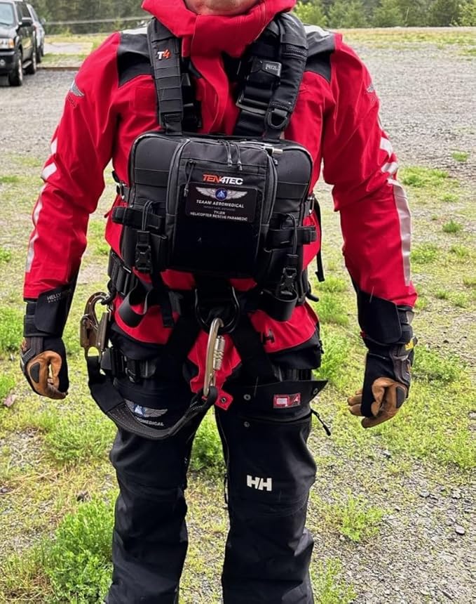 Double Radio Harness for Outdoor Technicians, Wildland Firefighters, Search & Rescue, & Riggers