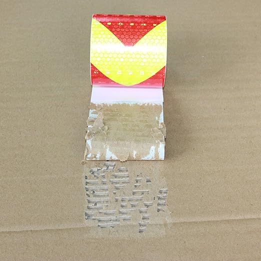 Reflective Tape Outdoor Waterproof 3 inch X 10 feet, High Visibility Hazard Conspicuity Warning Safety Industrial Marking Tape