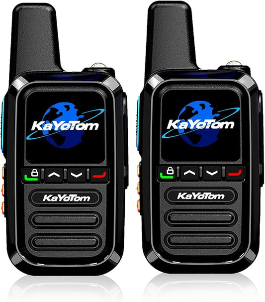 4g Poc Walkie Talkie Long Distance,Unlimited Distance Walkie Talkie;Fcc Certified,with Free Lifetime Sim Card,with Clear Audio for Truck Drivers to Communicate Remotely During Logistics Operations