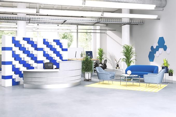 EverBlock 11' x 5' Wall Kit | Modular Building Blocks | Wall System for Building, Display & Structures | Room Divider & Partition | Easy to Connect & Reuse | Indoor & Outdoor Use | Blue