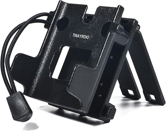TWAYRDIO Handheld Radio Holster Holder w/Molle Attachment Clip for 1.75"/2"/2.25'' Belts, Tactical Vests, Backpacks, Universal Two Way Radio Case for Motorola Kenwood Baofeng Yaesu HT Walkie Talkies