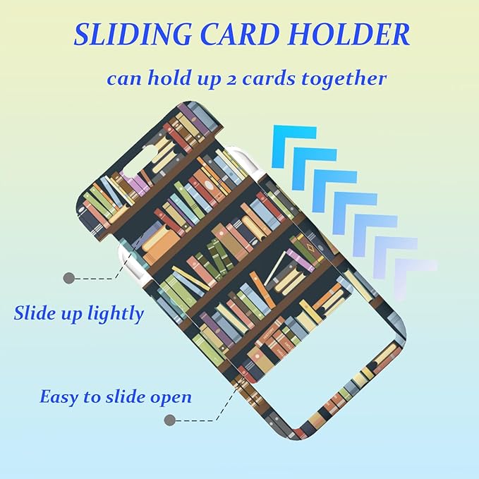 Book Badge Holder Lanyard ID Card Holders Detachable Name Tag Clips Cute Funny Teacher Office Gifts Women Man Cate Badge Holder Teacher Lanyard with id Holder